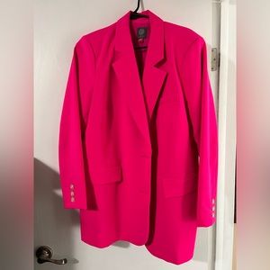 Vince Camuto Notch Lapel Blazer, Hot Pink/Fuschia